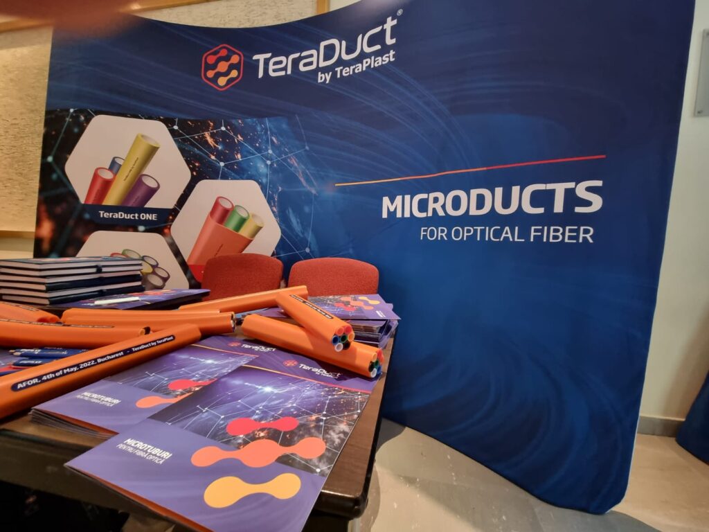 TeraDuct, microtub pentru fibră optică